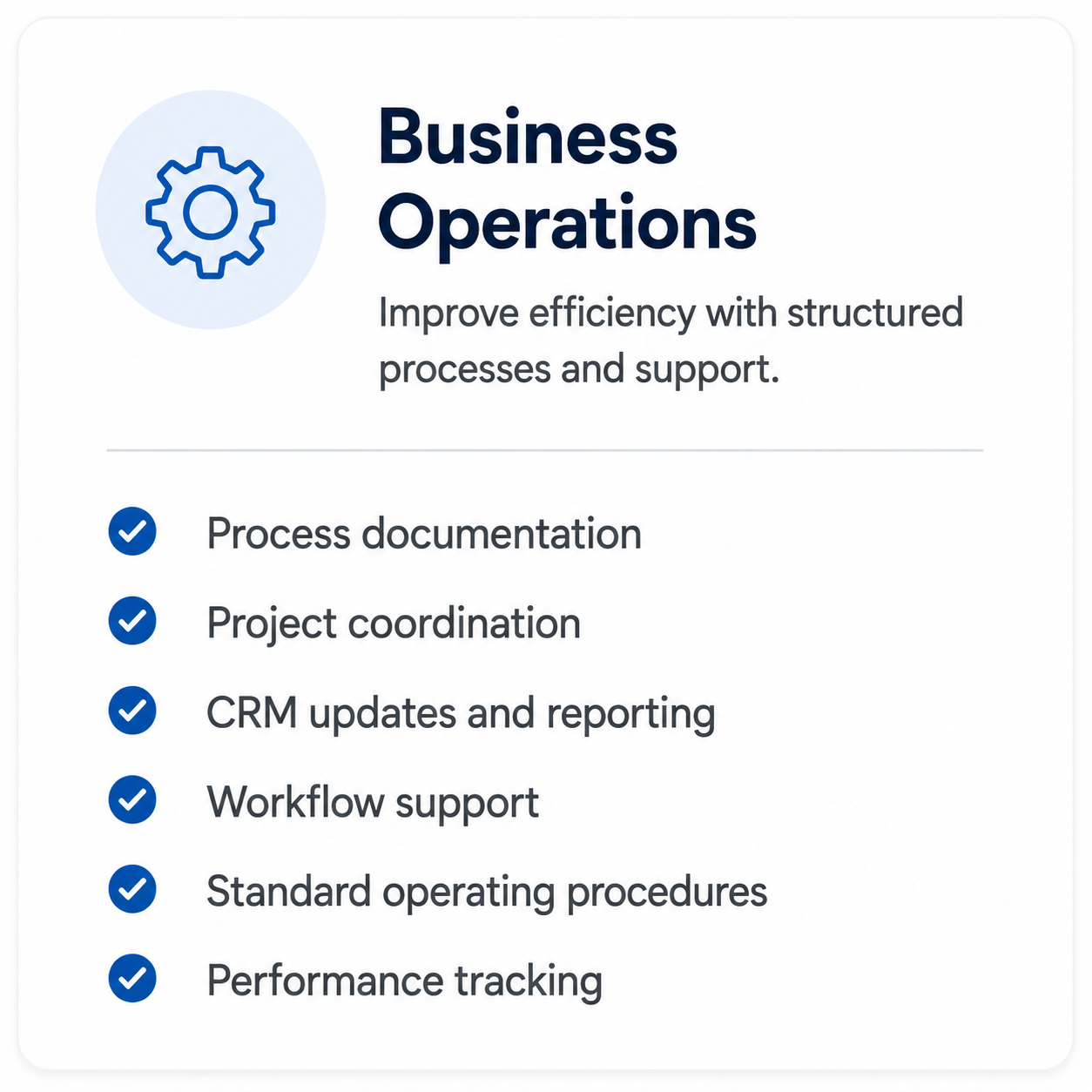 Business Operations Services